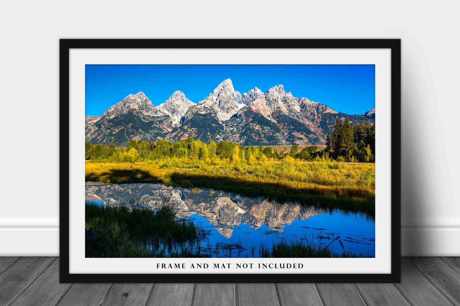 Grand Teton Photography Print: Wyoming Rocky Mountains Autumn Landscape Picture