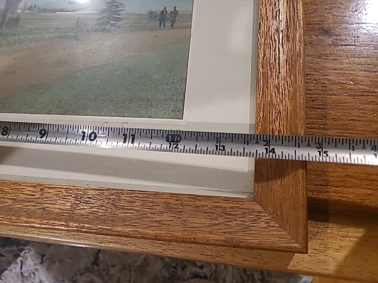 Antique Tinted Photo Framed CANADIAN TEEPEE Native American