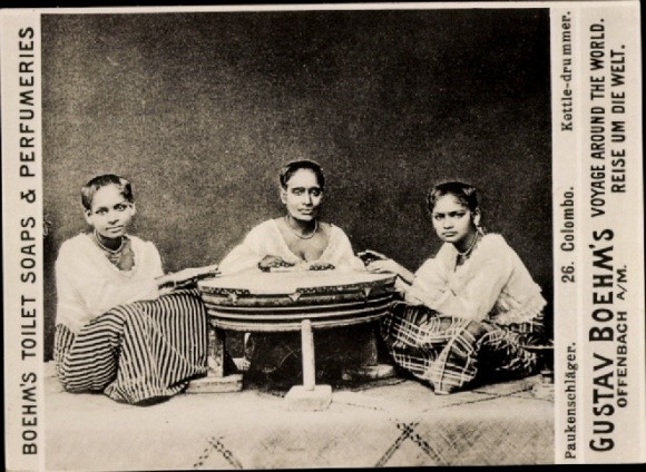 Photo Colombo Ceylon Sri Lanka, Timpani Bat, Advertising Boehm’s… – 11088218