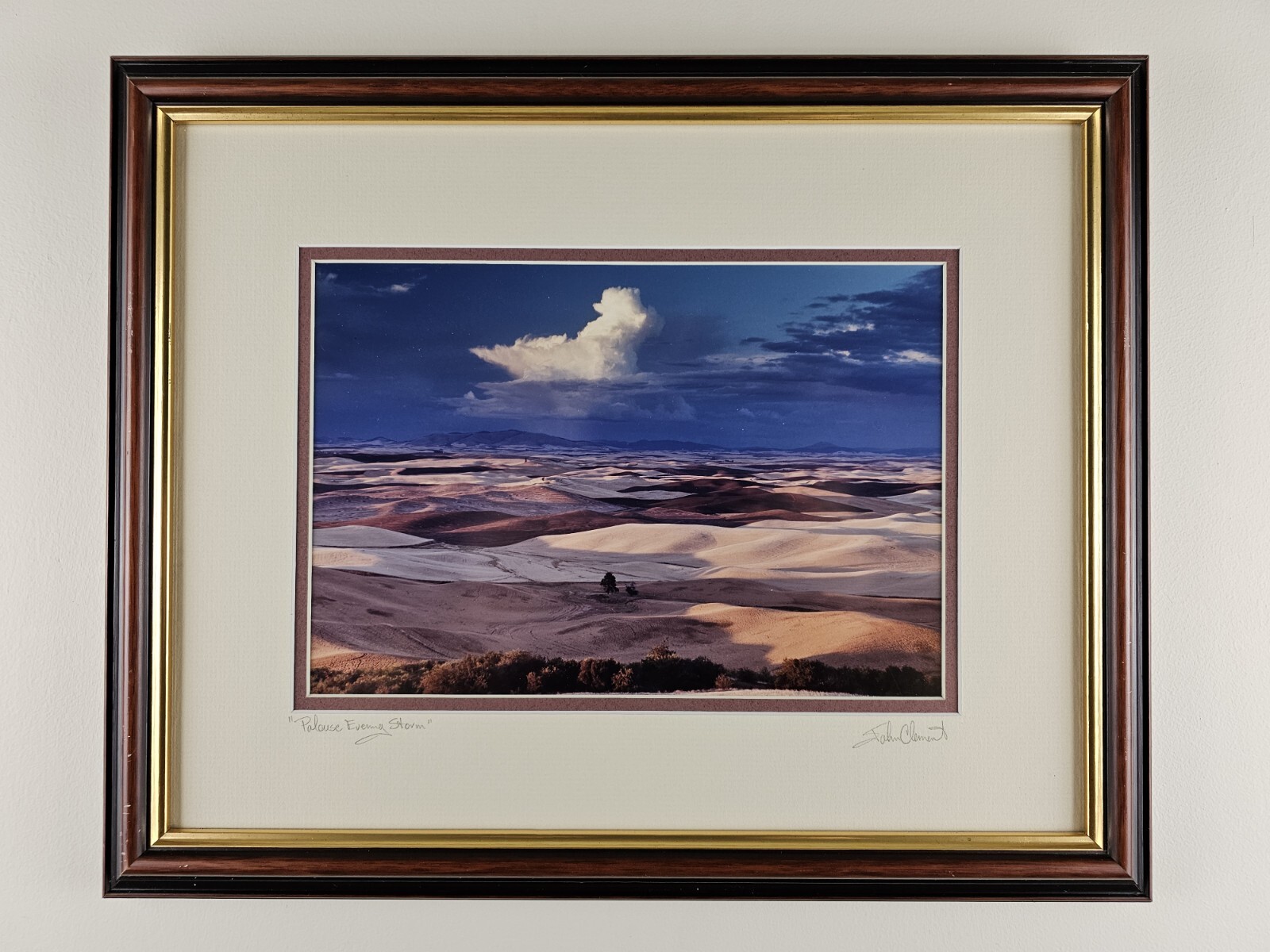 ART – Original Signed John Clement 35mm Photograph 16×13 Framed Modern Landscape