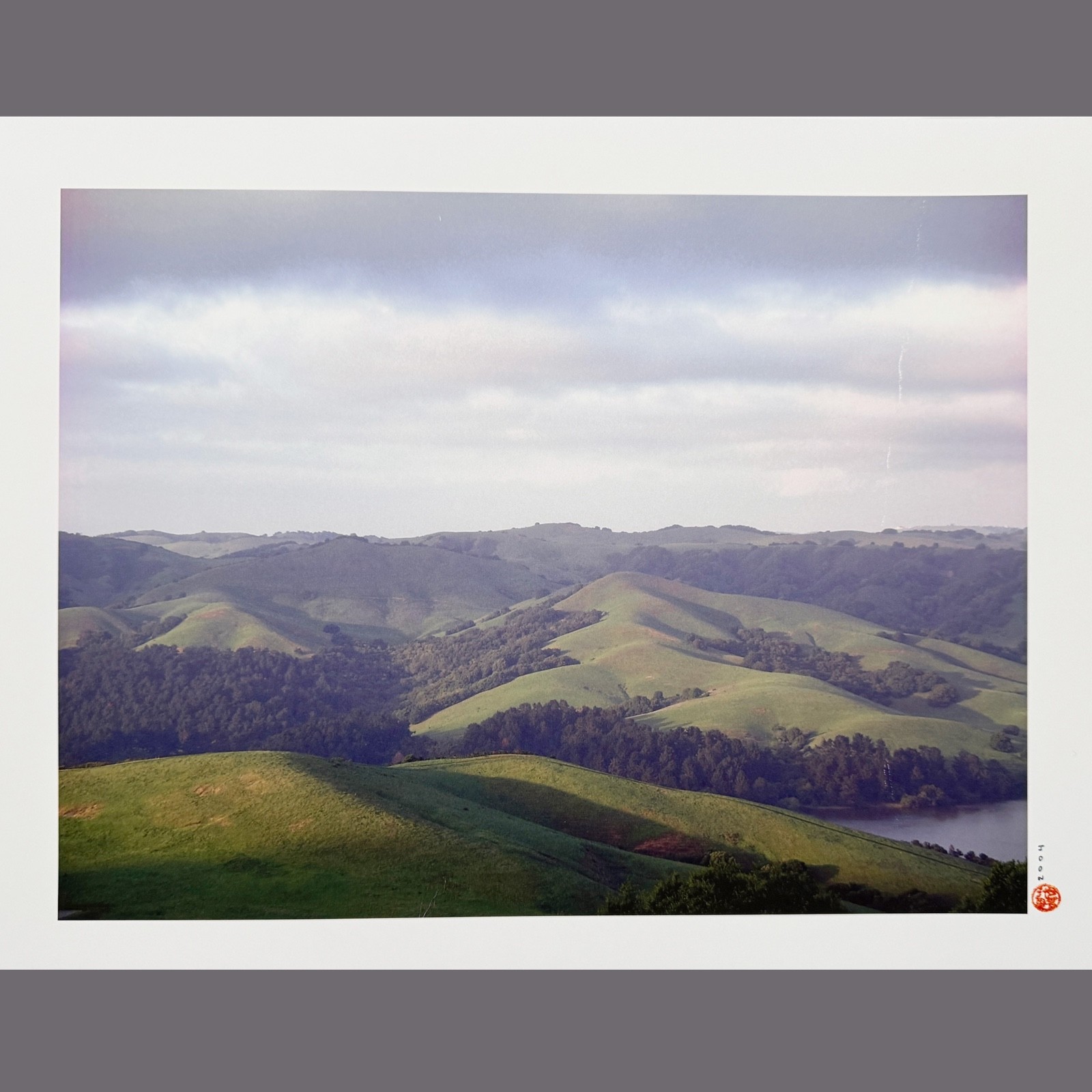 Mountain Landscape Rolling Hills Photo Poster Print 19×13″ Wall Art Home Decor