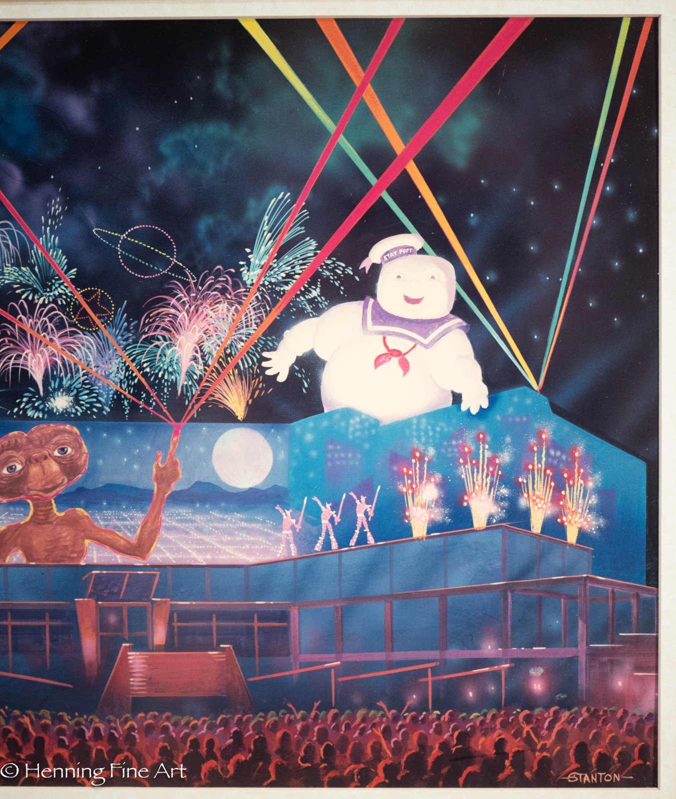 Vintage Universal Studios Firework Show E.T. Jurassic Park and Ghostbusters