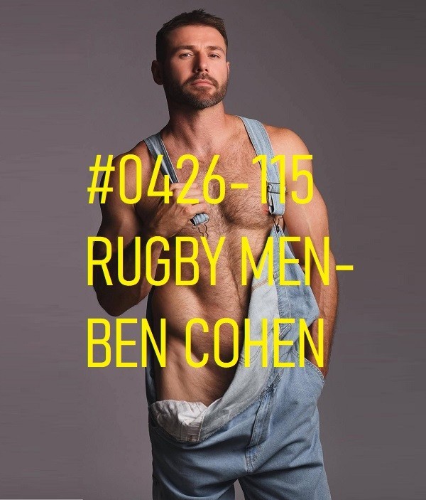 MALE PORTRAIT #0426-115 -athletes -rugby men -ben cohen -free shipping usa