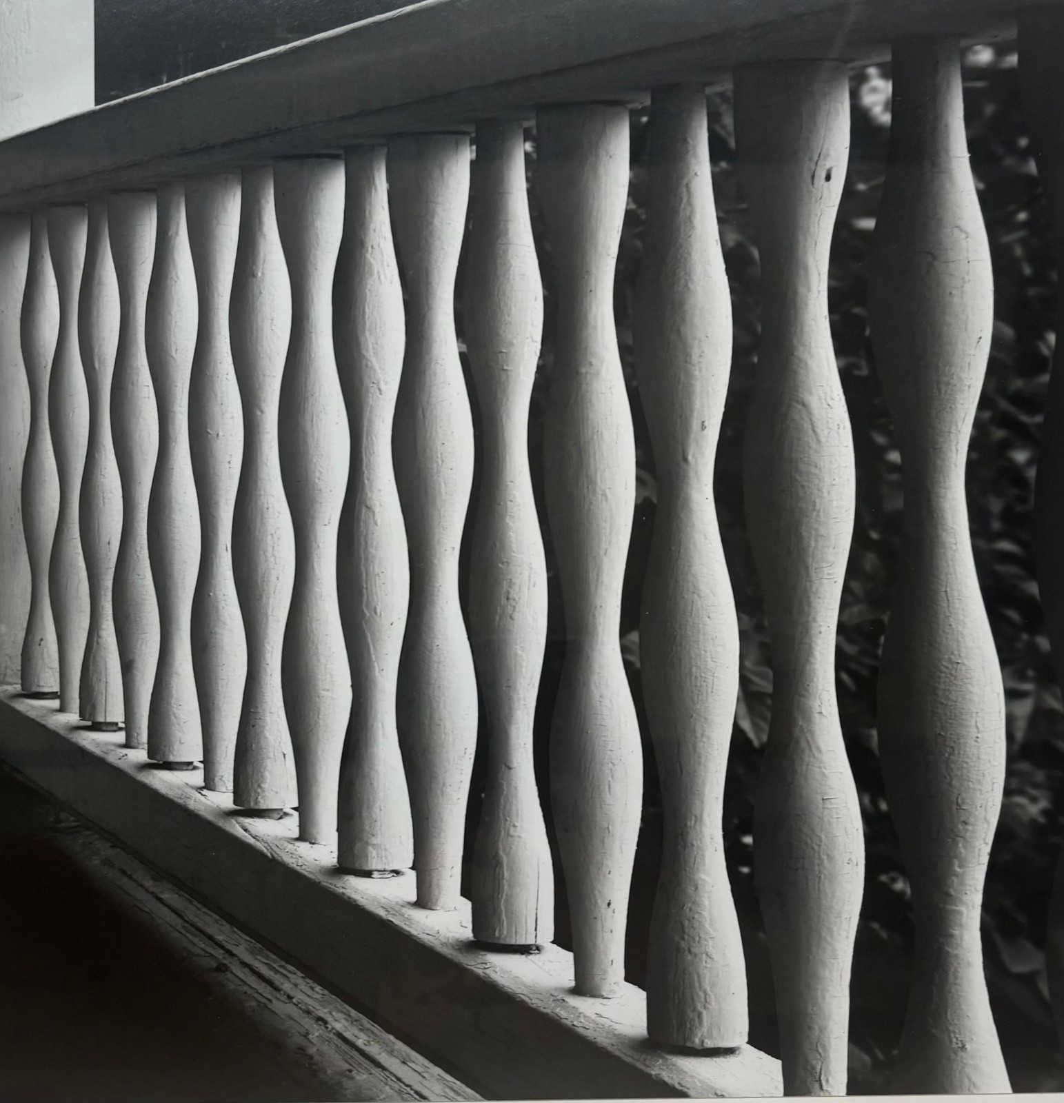 Original 1975 HOWARD BOND ‘Porch Railing’ ABSTRACT Modernist SIGNED Photograph