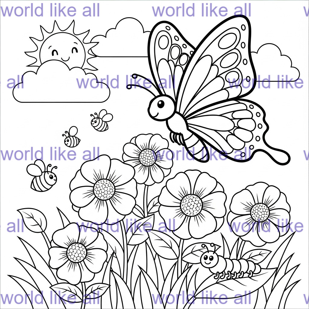 68 Kids mix Coloring Pages Printable Bundle | Digital Download