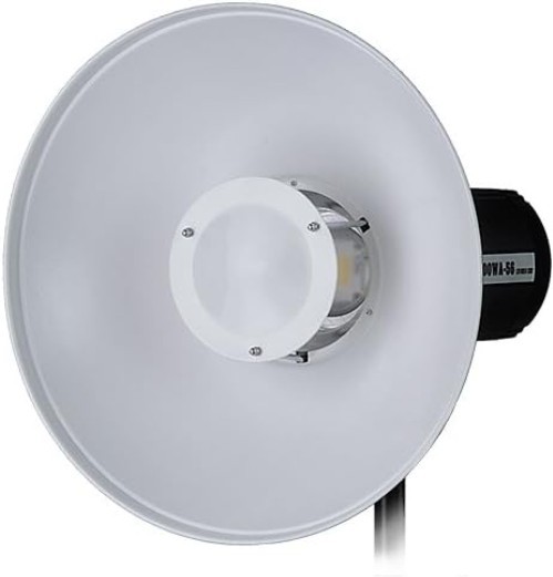 Durable 16in All Metal Beauty Dish with Diffusion Sock – Photography Essential