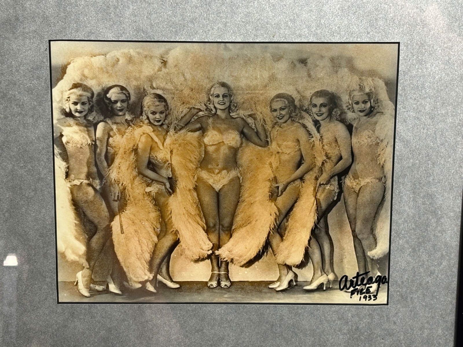 Bob Arteaga St. Louis photographer 1933 Gelatin Photograph SALLY RAND SHOWGIRLS