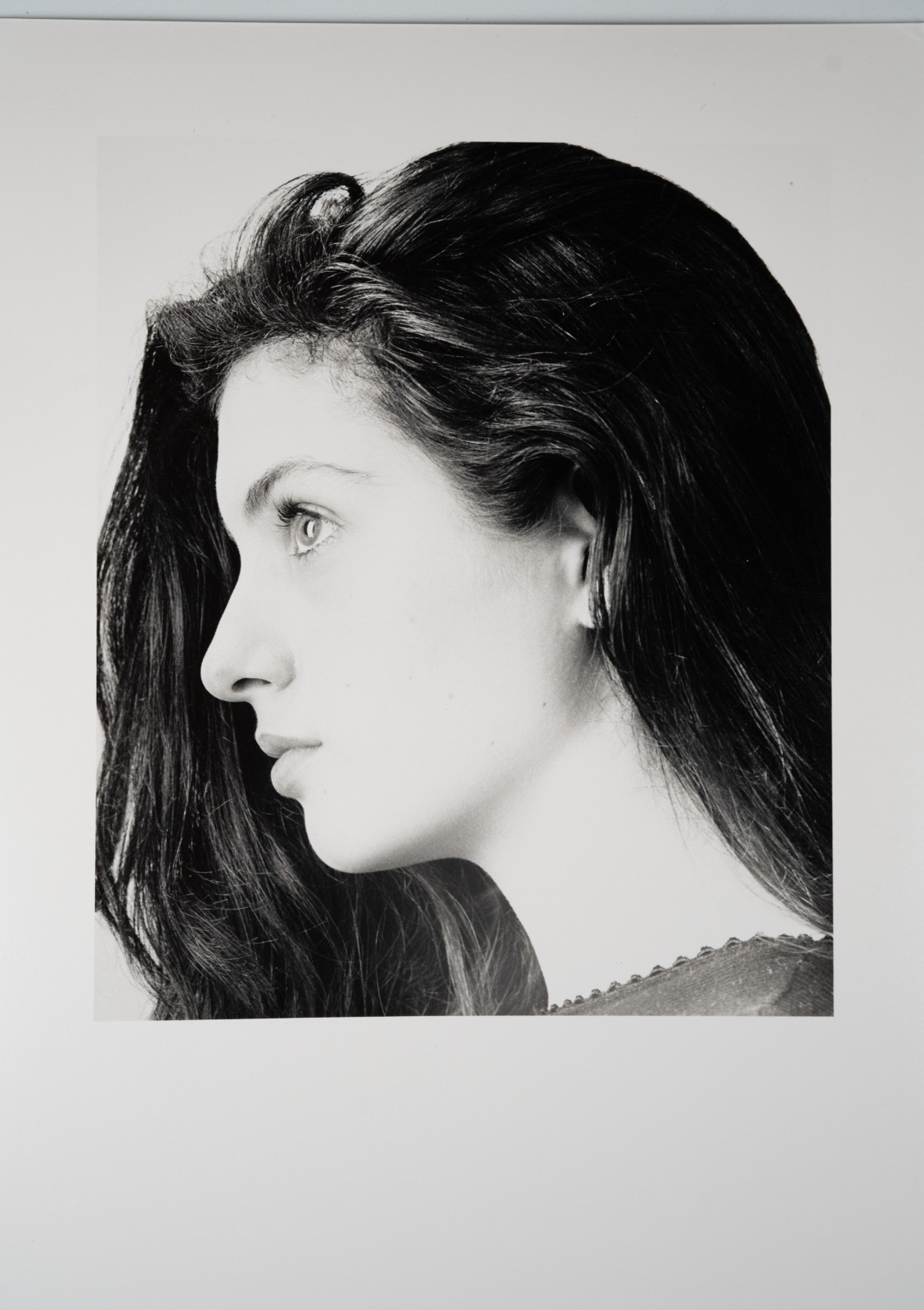 Original Silver Gelatin Bromide Photo Print, 18X24cm, 1980 Woman Pin-Up Portrait