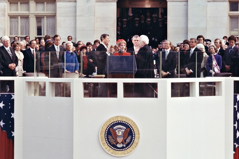 New Photo: First Inauguration of President Ronald Reagan in 1981 – 6 Sizes!