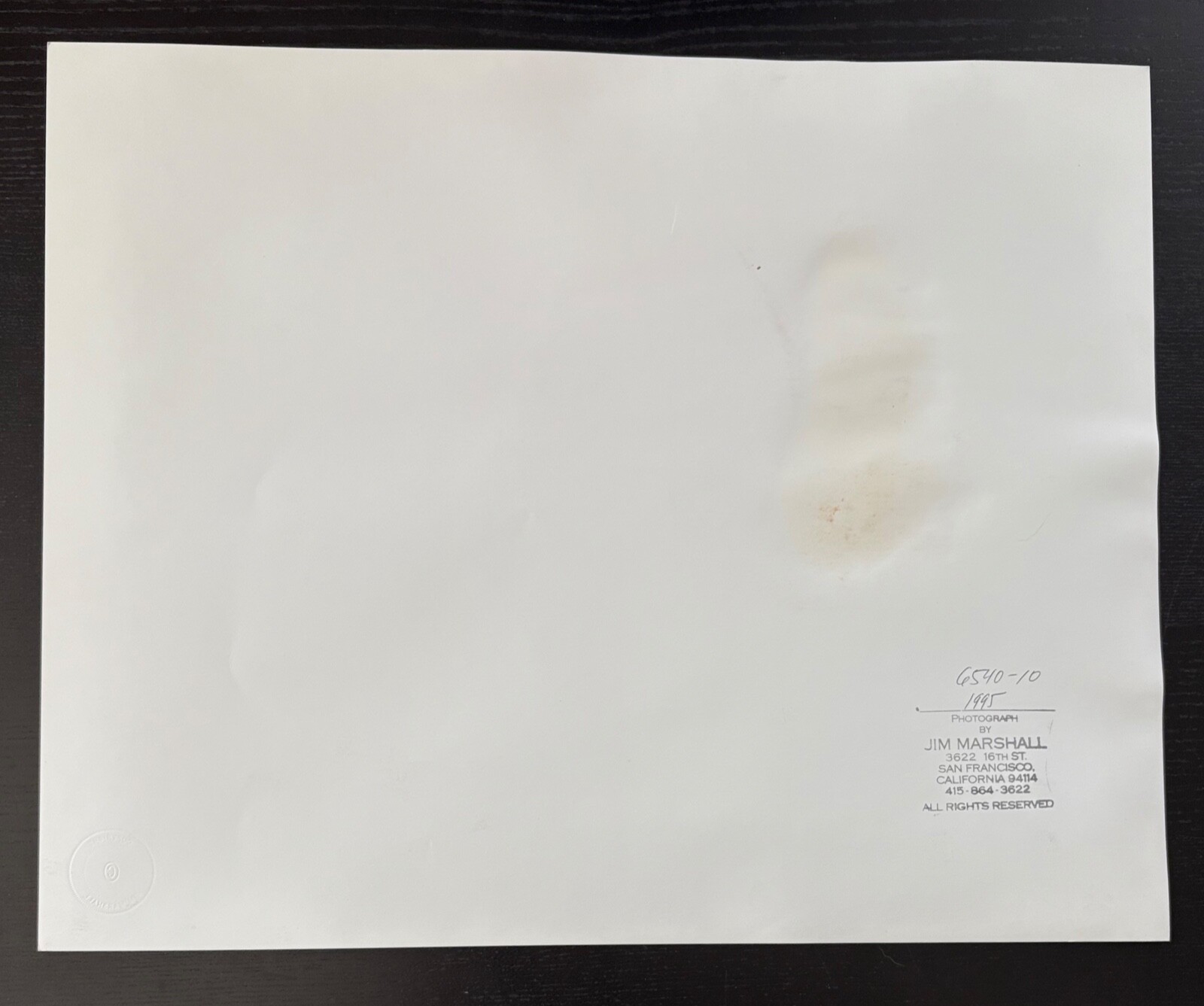 JIM MARSHALL PHOTOGRAPHY – CREEDENCE – SIGNED – 16″ X 20″ – 1968 / 1995.