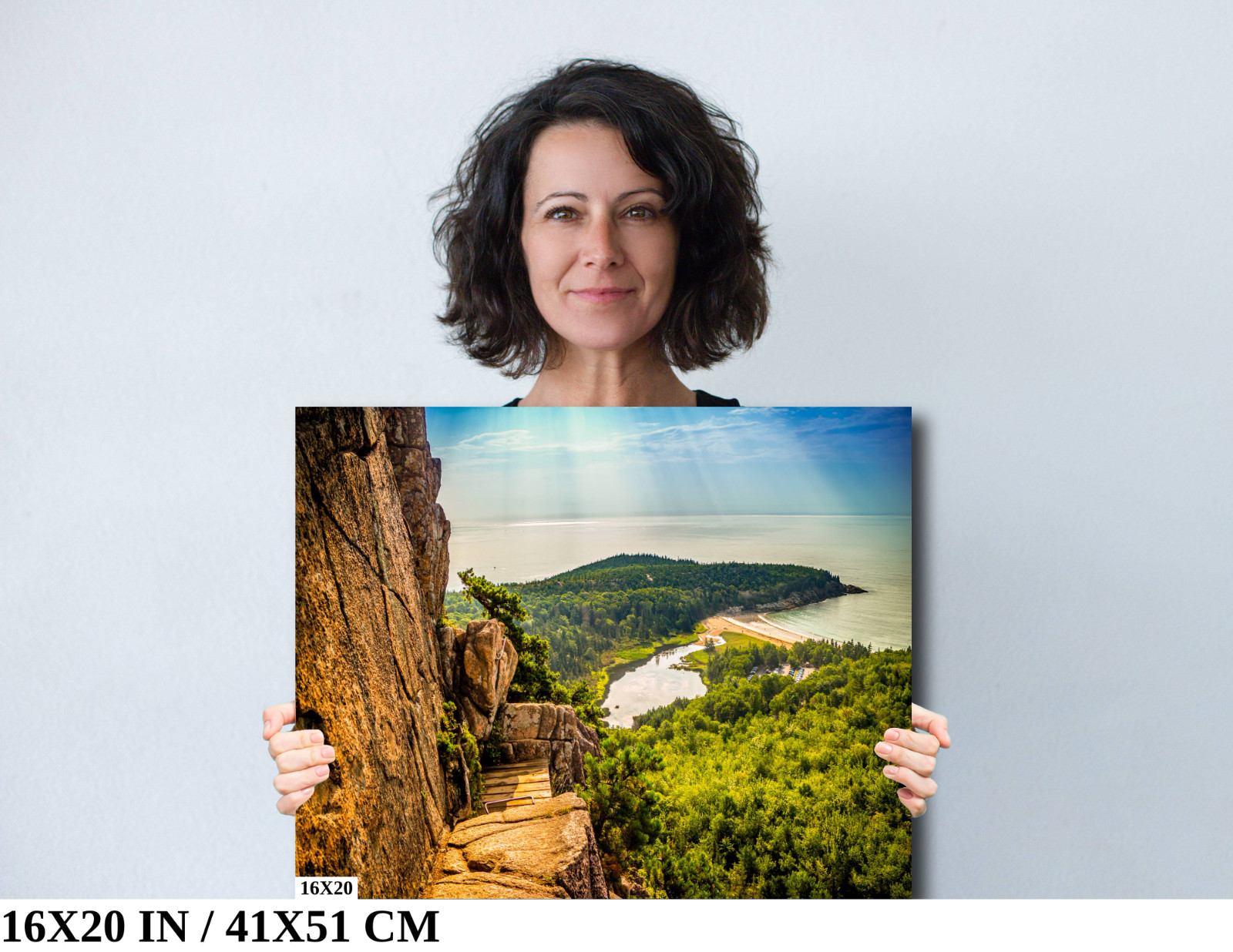 Trailblazing Adventure Beehive Trail Acadia National Park Photography Wall Art