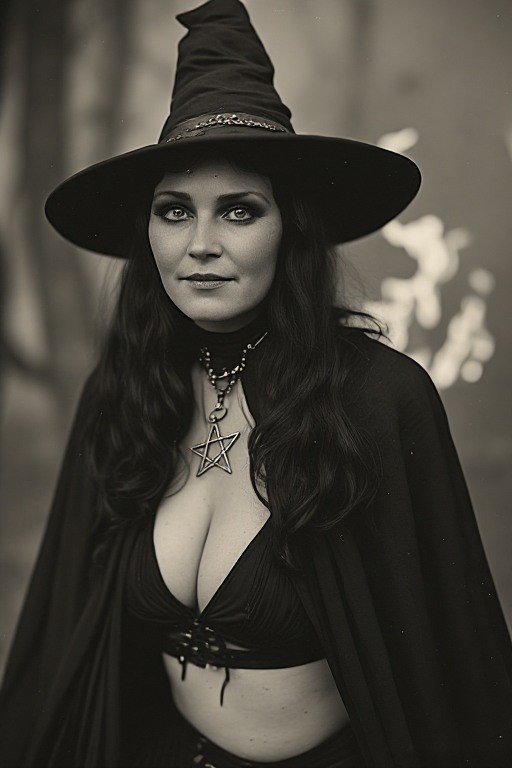 5 ~ 4X6 Glossy WOMEN Fine Art ‘ WITCH ‘ Photo FANTASY Set ! 2013590119