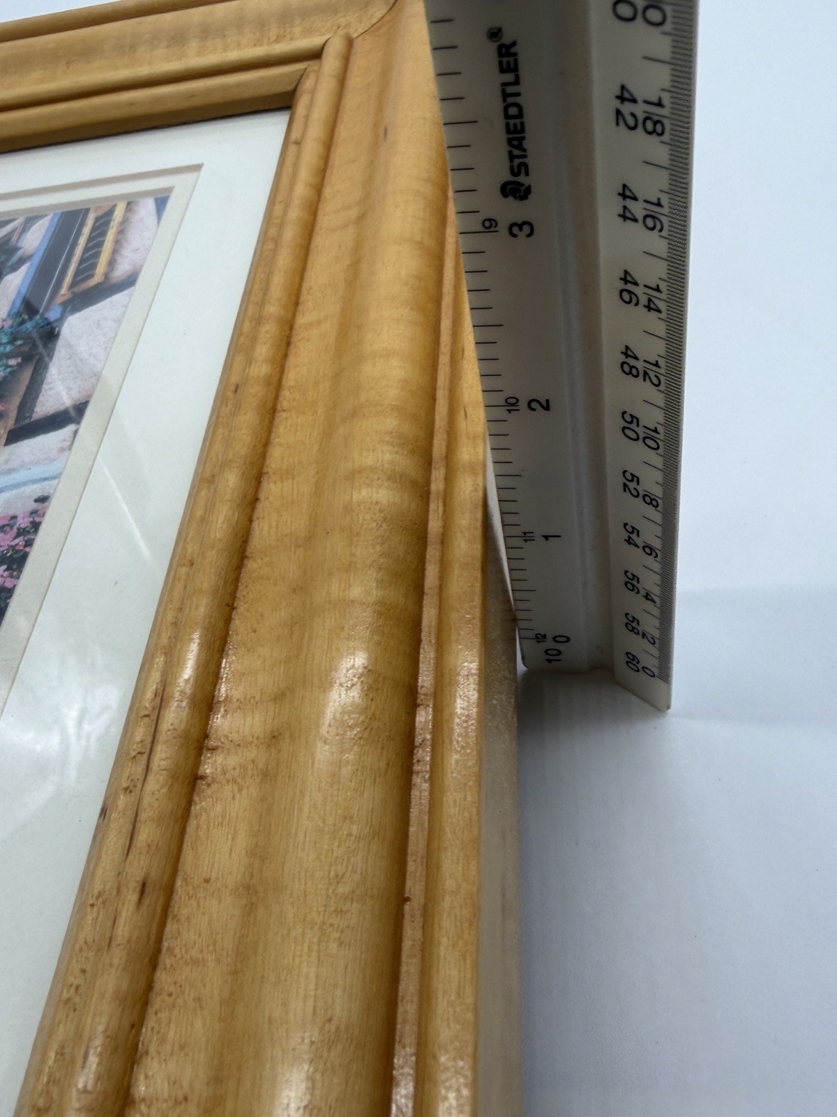 Scanlan Photo In Wood Matted Framed “Steps in Time” in Alsace, France