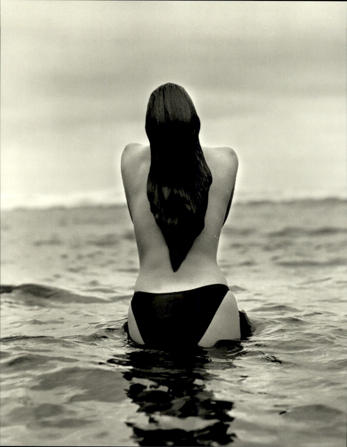 1988 Original HERB RITTS Woman in the Sea Hawaii Photo Art Photography