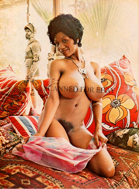 Black Model ART NUDES photo female girl picture busty big breasts legs print SM2