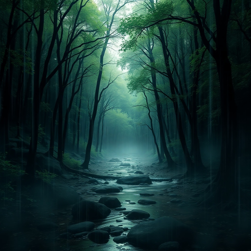 5 Digital Image Picture Wallpaper Background Desktop AI Art Rain Forest