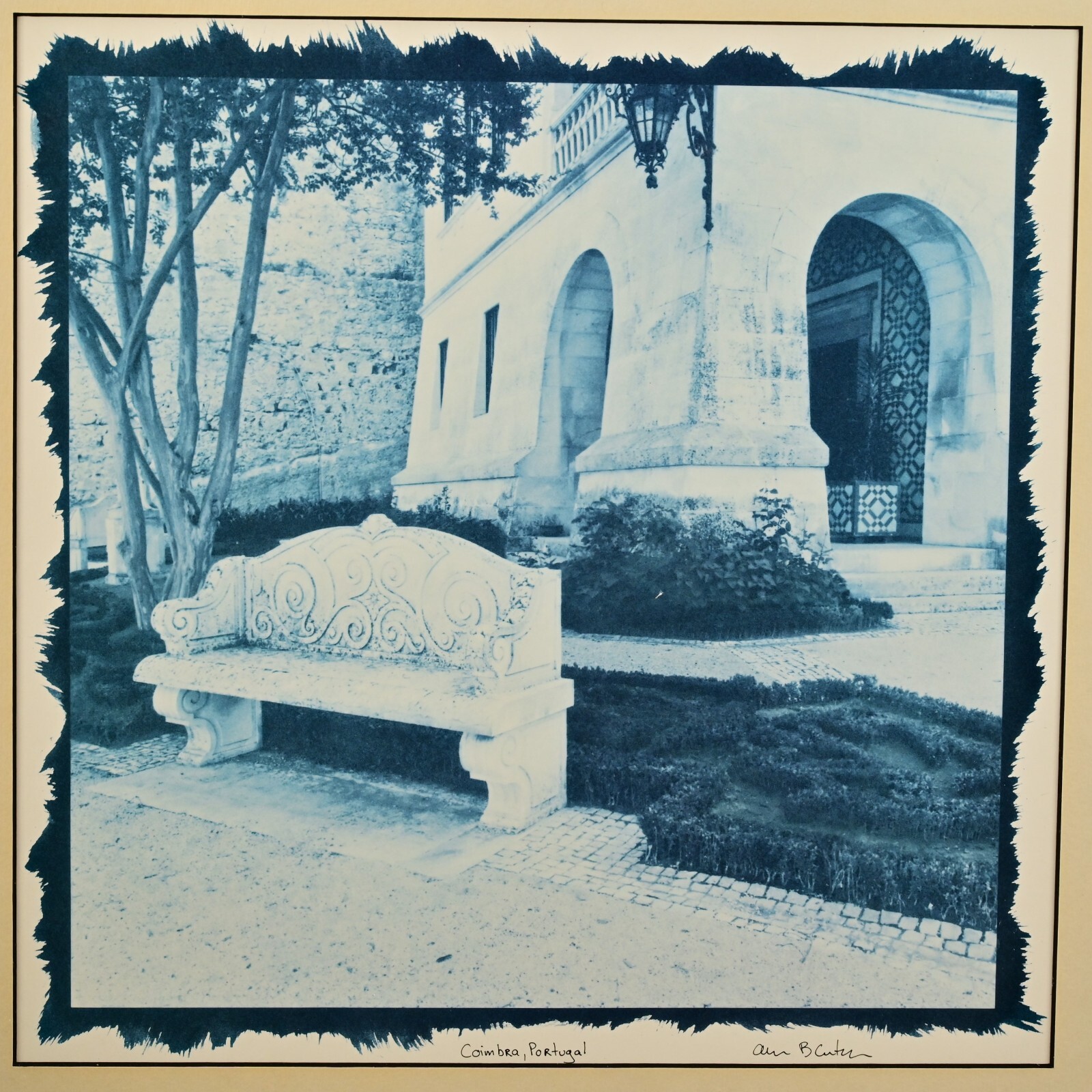 ALAN BLAUSTEIN Original Vintage Signed Coimbra Europe Landscape Photograph Print