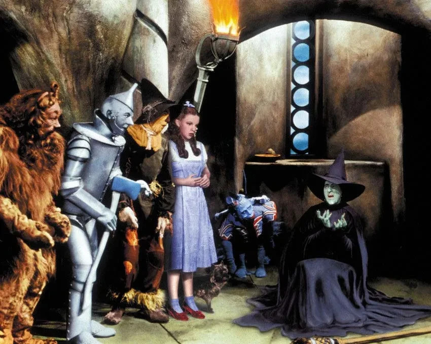 Wizard Of Oz Dorothy Scarecrow Tin Man Cowardly Lion Melting Witch Photo 8.5×11