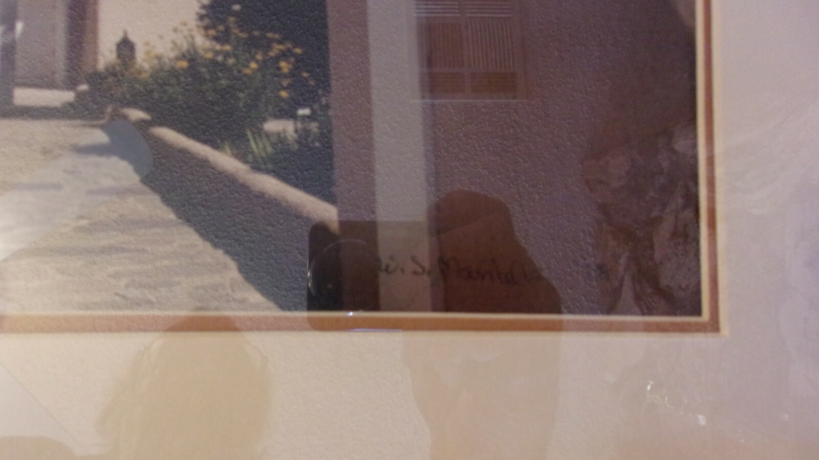 Taos, NM Pueblo Mission Church St. Francis Frame & Matted Photograph WJ Mandell