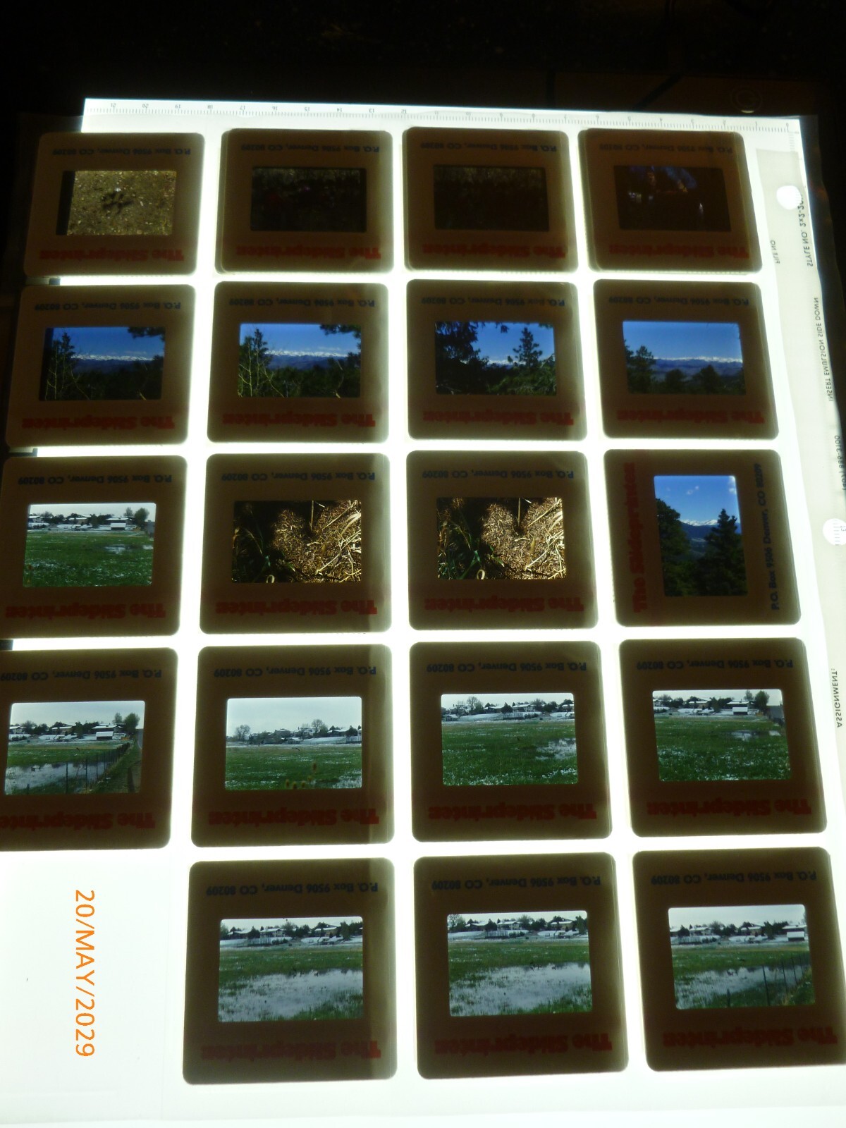 200pc Family & Professional 1990s Photo Slides Mountains Colorado Fireworks