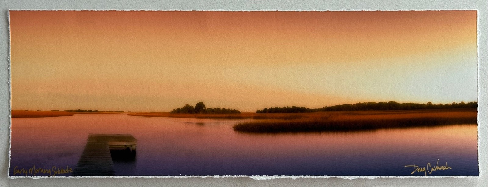 Doug Cavanah original signed matted panoramic picture “Early Morning Solitude”