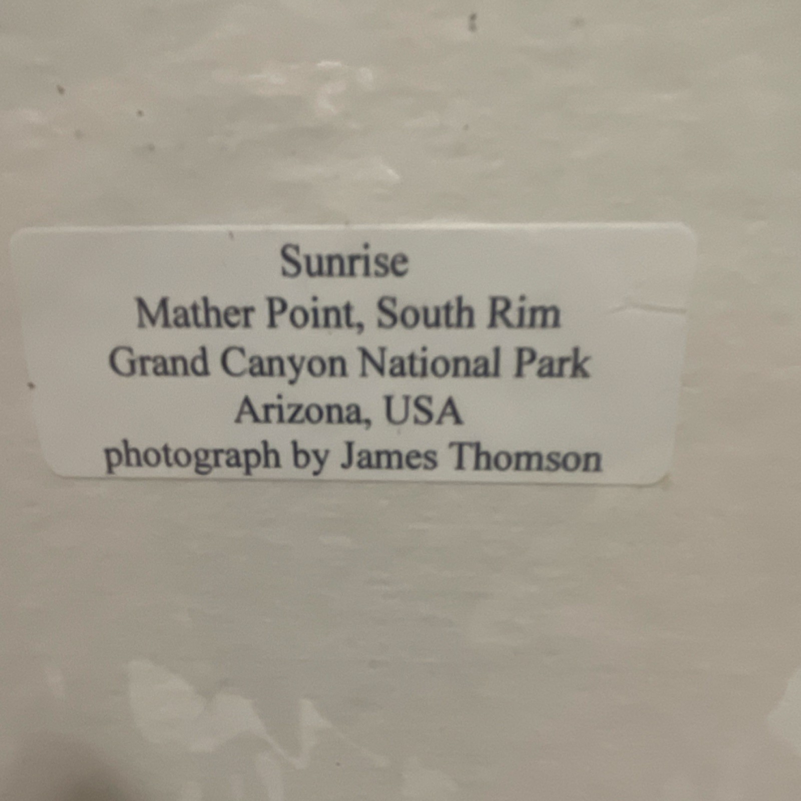 Grand Canyon South Rim Signed Landscape Photographs by James Thomson, Arizona