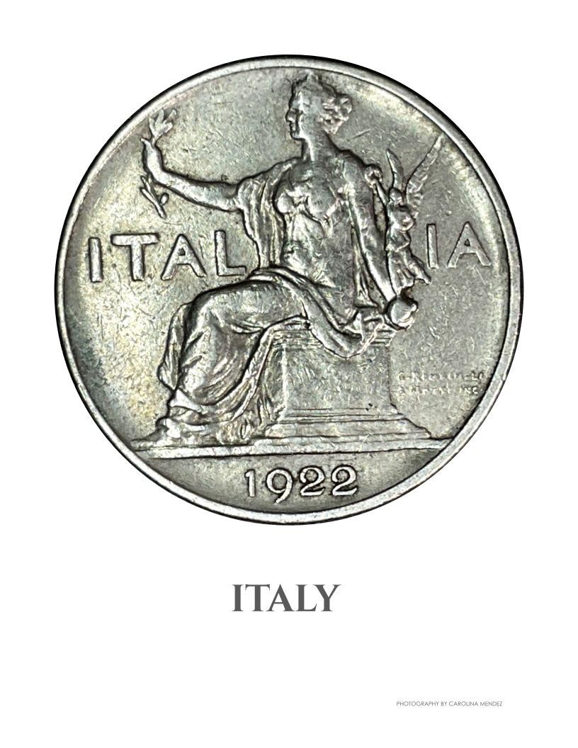 ITALY Photography 8×10 Matte Paper Unframed COA signed coin photograph