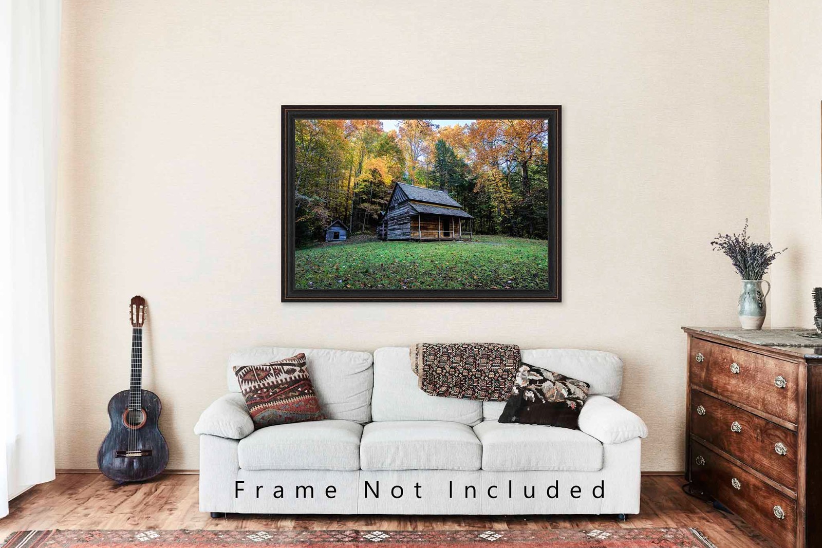 Rustic Cabin Photography Print: Tennessee Great Smoky Mountains Country Photo