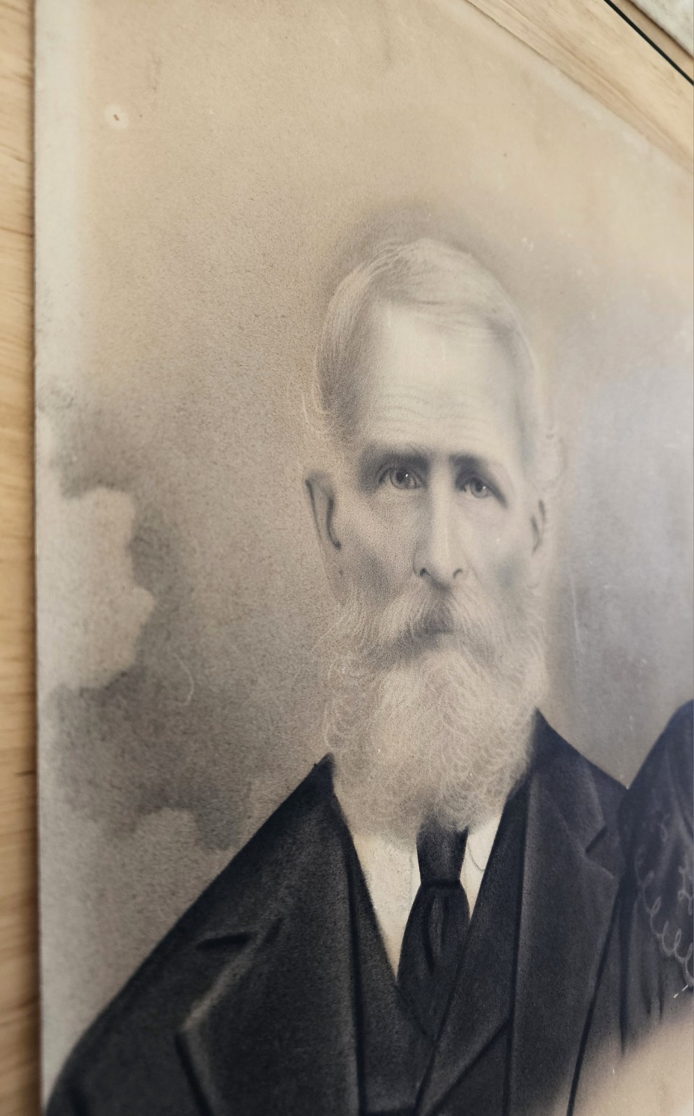 Antique Studio CRAYON PORTRAIT, Tennessee Farmers Pioneers Oddities BOGLE FAMILY
