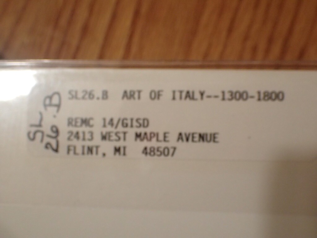 1980 Detroit Institute Of Arts The Art Of Italy 1300-1800 18 Scala Slides & Text