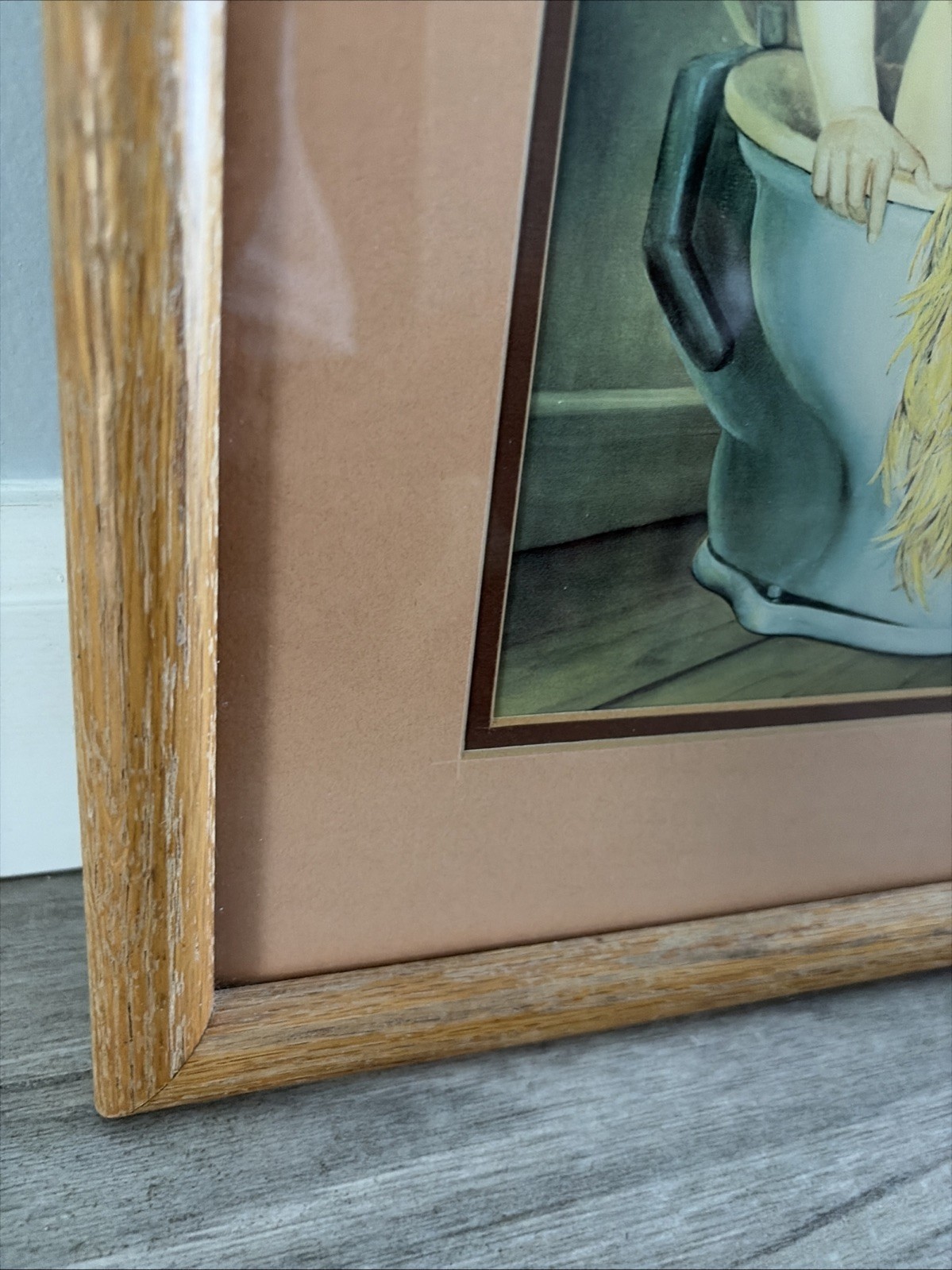 Little Cowboy/Girl Toilet Restroom G. Ranck Framed Print Western Theme Art