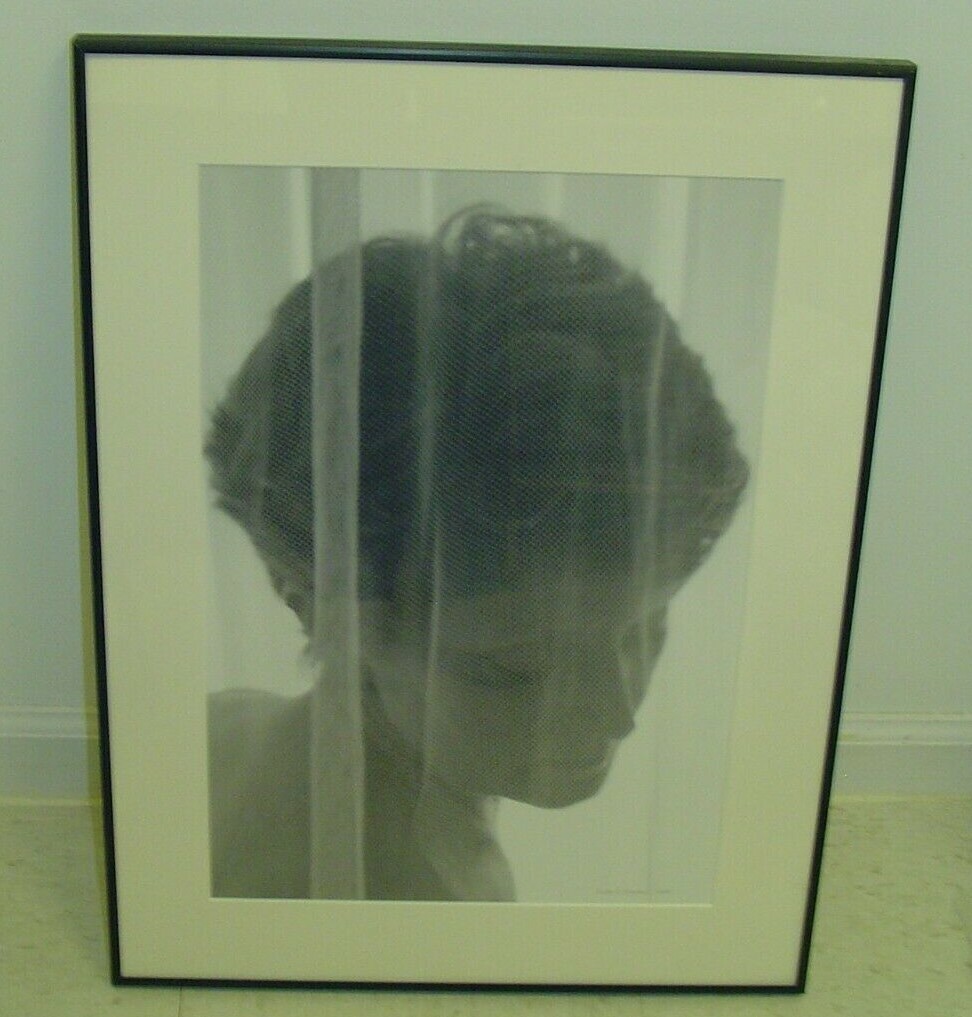 ART PHOTOGRAPHY Woman Headshot Black & White by L. Santucci Frames 18x24in