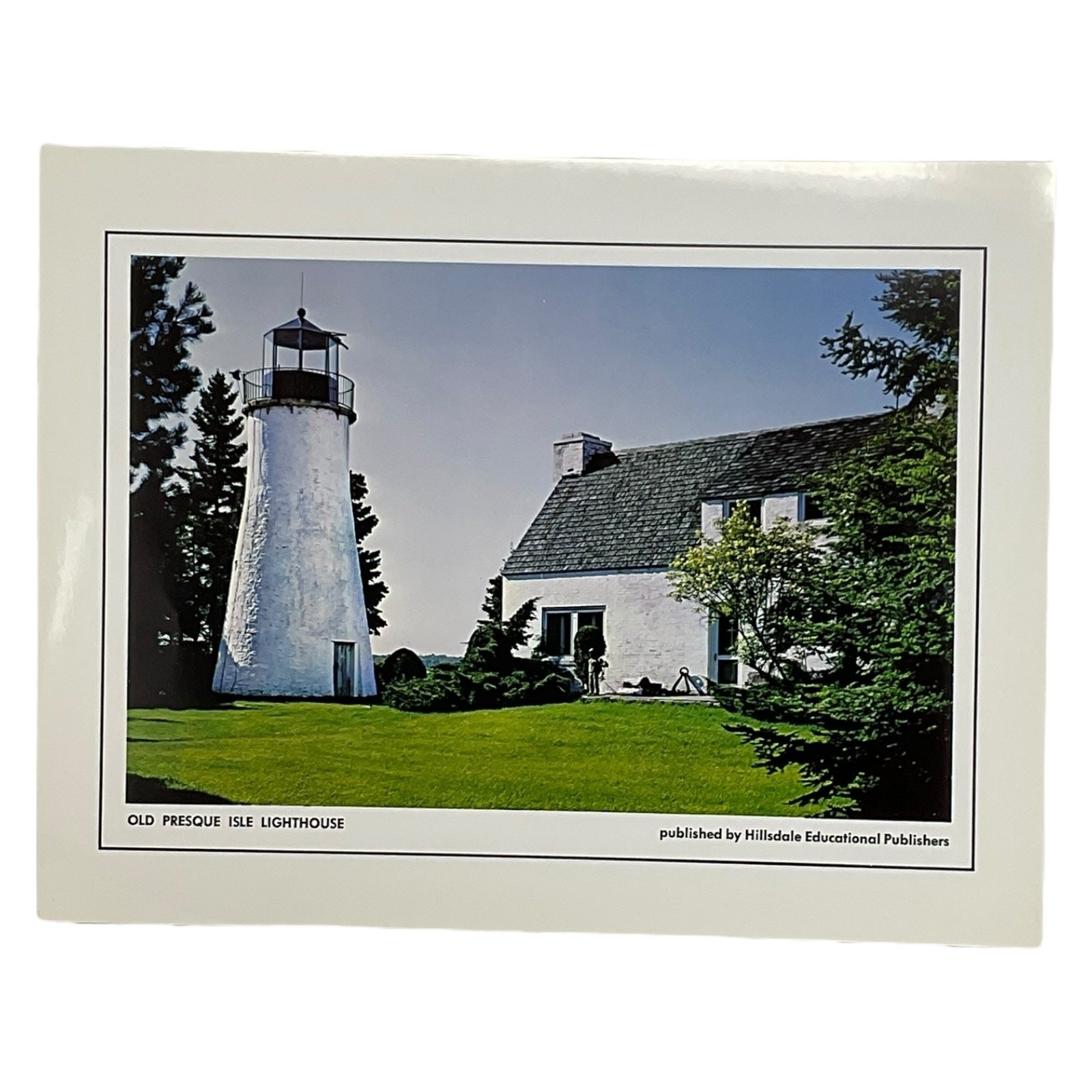 Old Presque Isle Lighthouse Print Hillsdale Publishers Michigan