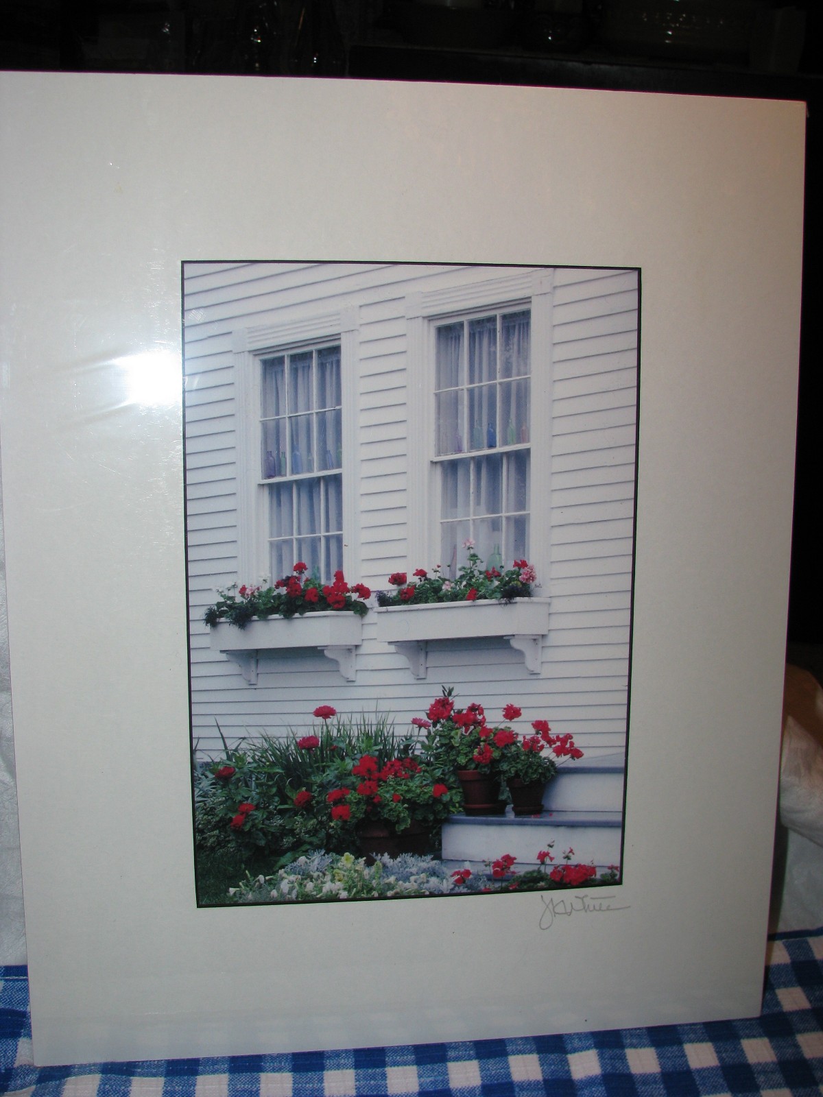 J. K. White Hope Maine Five Matted Signed Photographs Summer Scenes