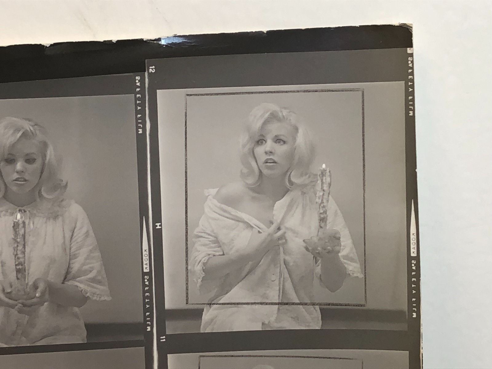 NEWLY FOUND Hendrickson PHOTO Contact Sheet Proof & Negatives MARILYN LOOK-ALIKE