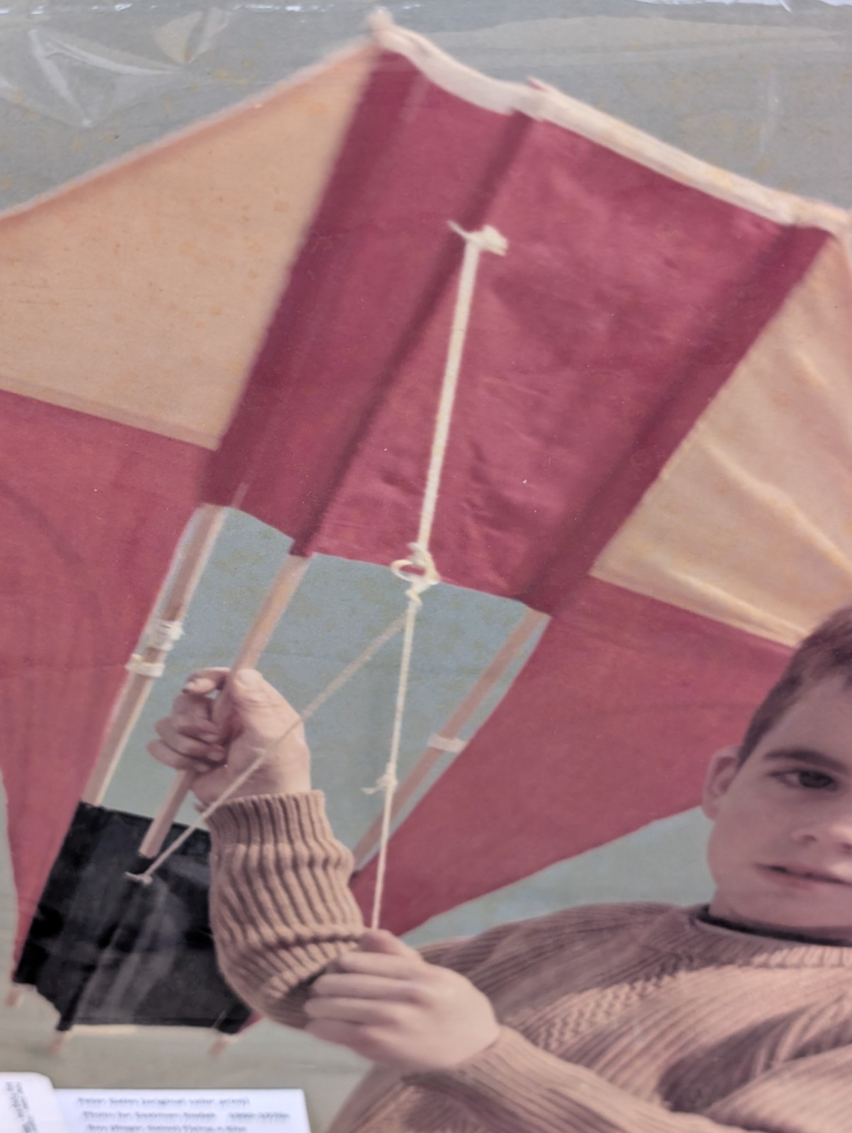 Peter Gales Original Color Print Eastman Kodak Boy Flying Kite Roger Gales 15×18