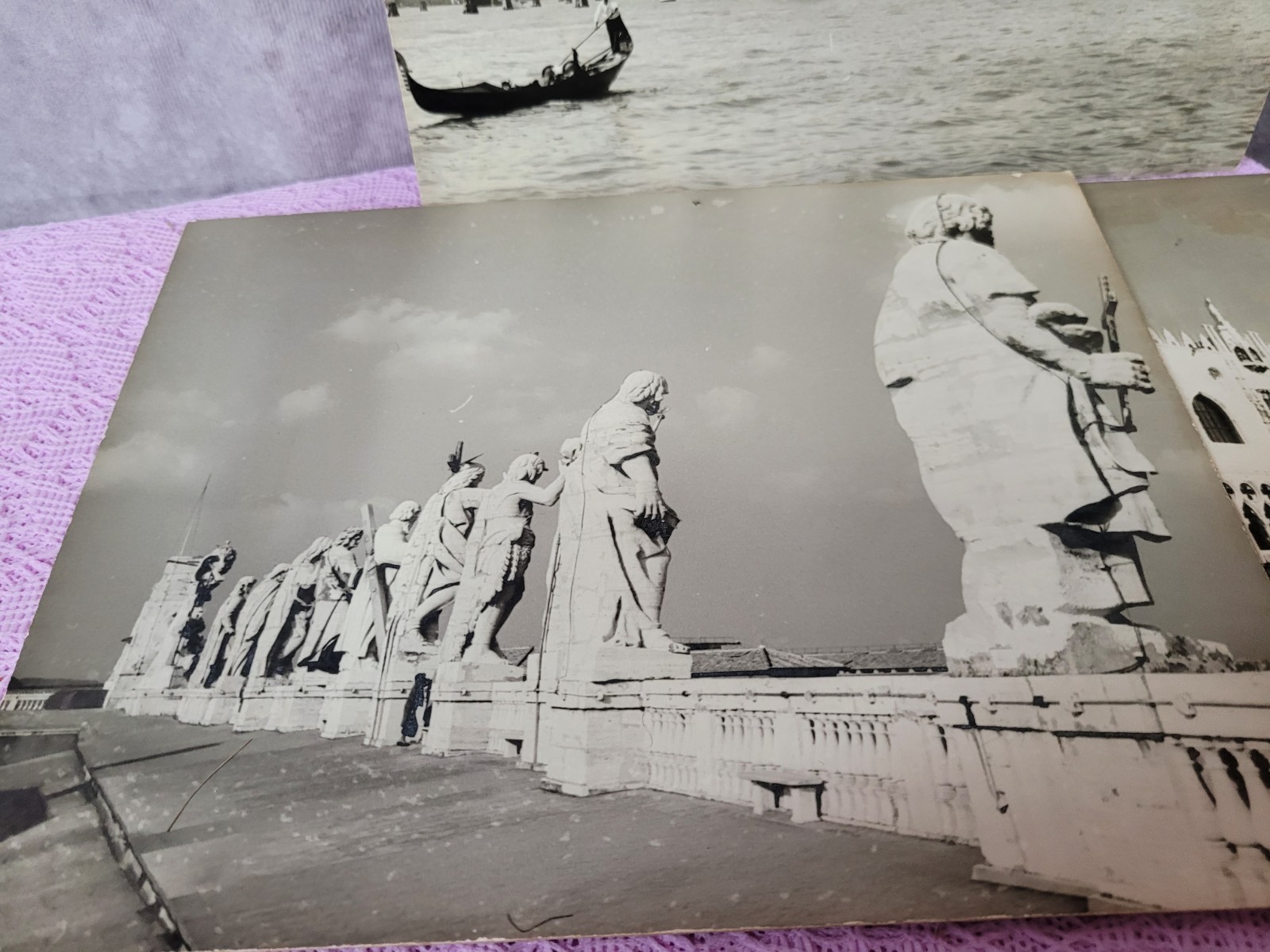 Lot Of 12 Vintage Black And White Photographs Venice Rome Florence Italy 9×7.5