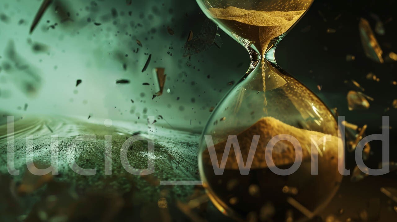 Digital Image Picture Wallpaper Background Desktop AI Art Hourglass Time Travel