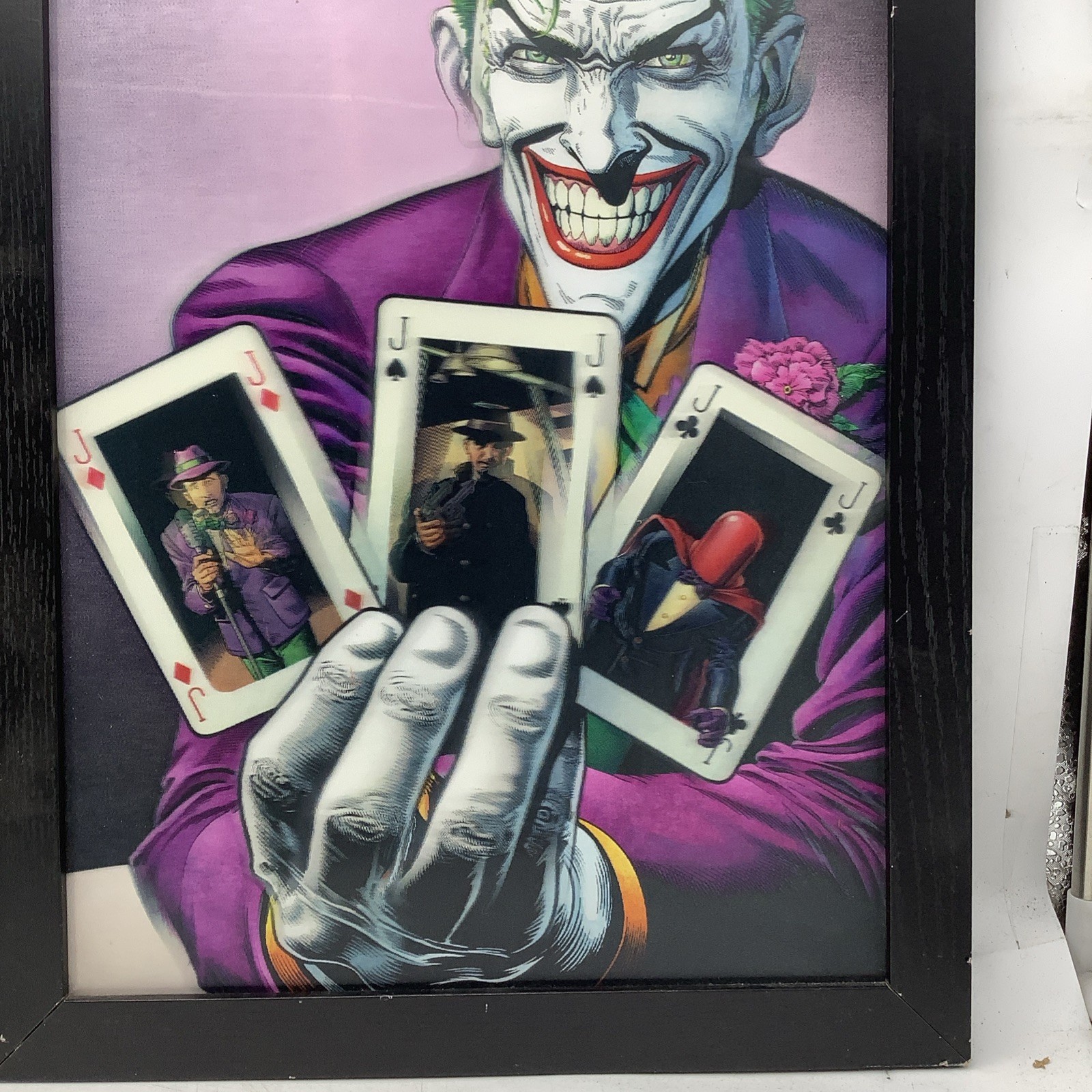 DC Comics The Joker 3D Holographic Picture, Framed, 19in. x 13in.