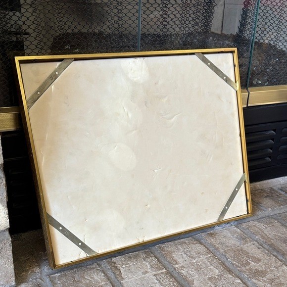 Vintage Framed Abstract Water Art Photography Print w/Gold Frame 11.5″ by 15.5″