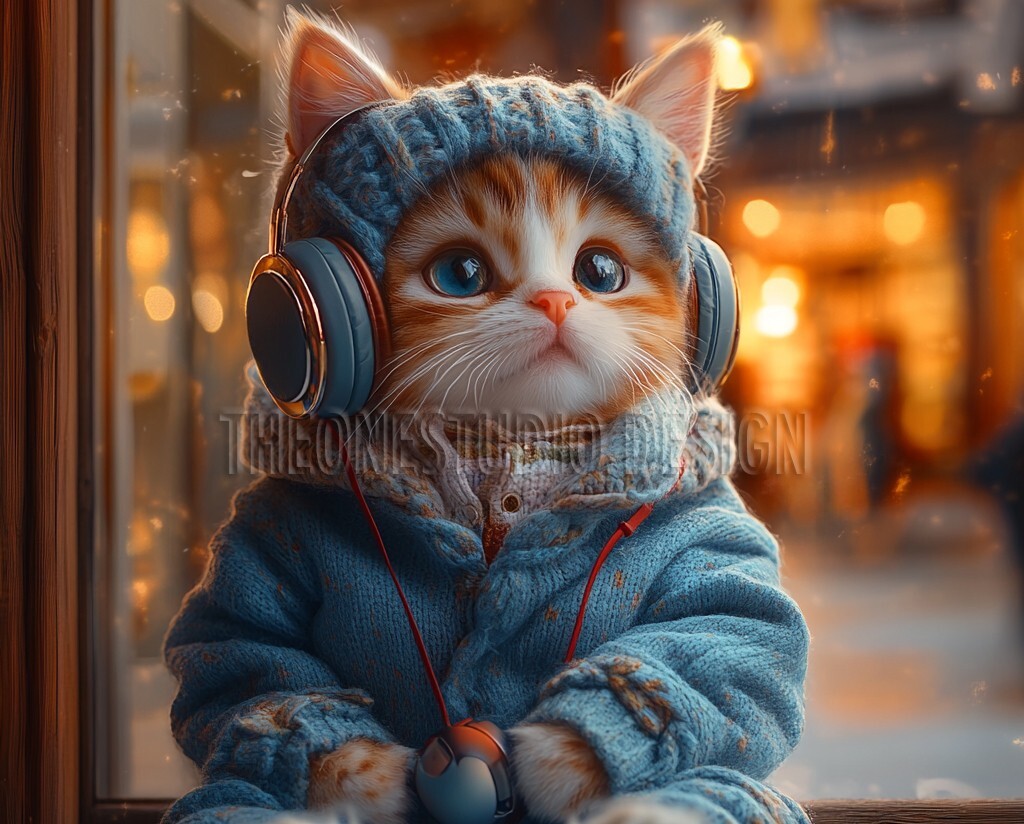 Digital Pic Casual Cat Photo Desktop Art Wallpaper Background Image