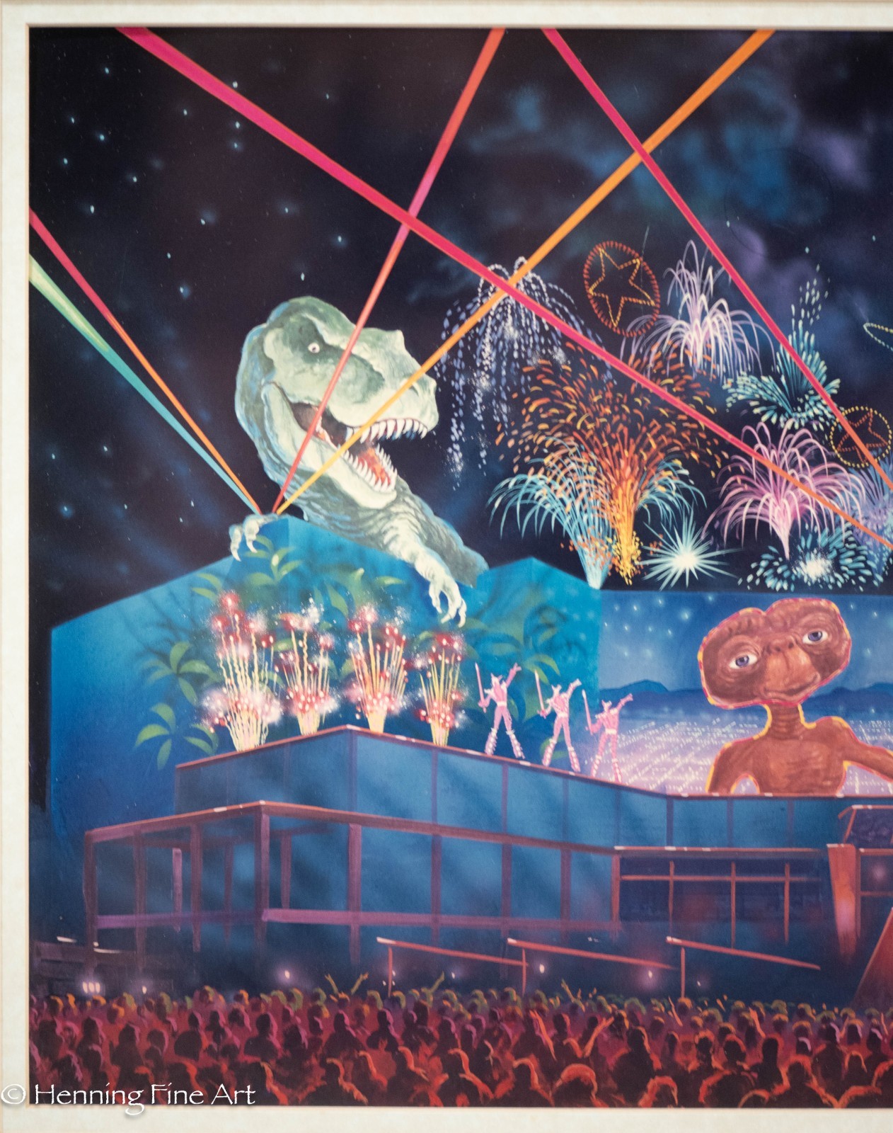 Vintage Universal Studios Firework Show E.T. Jurassic Park and Ghostbusters