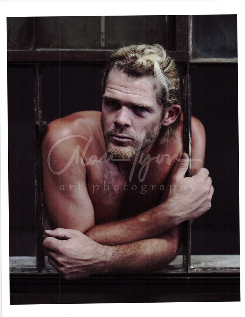 11 X 8.5 Alan Lyon Original Male Photo gay interest (9) Canon broken window 1