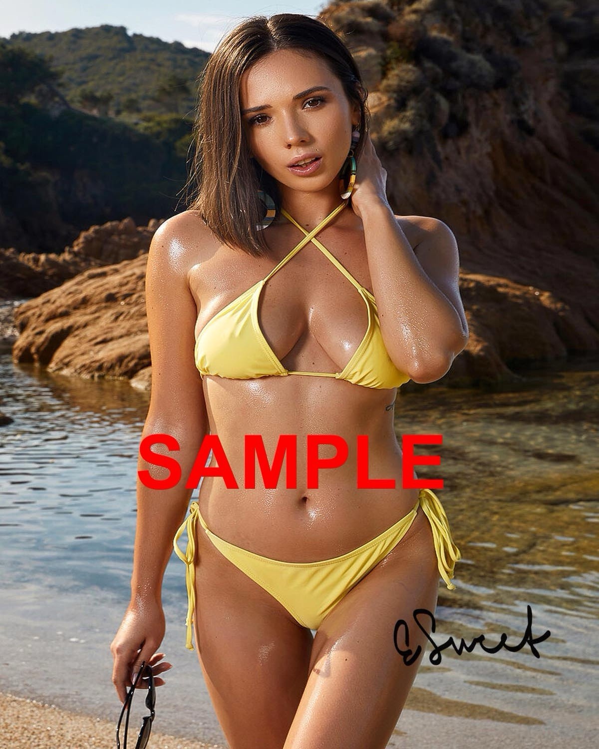 Eve Sweet Autographed 8×10 Photo Pornstar Adult Model COA TTM