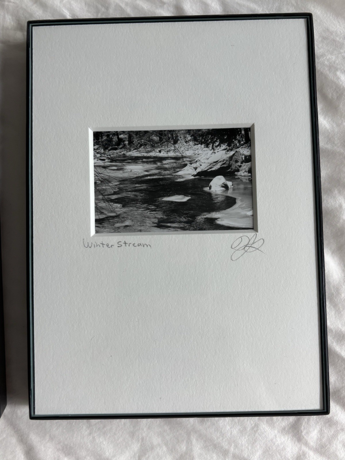 3 Black & White Minimal Modern Framed Photo Art Nature Titled Artist Signed