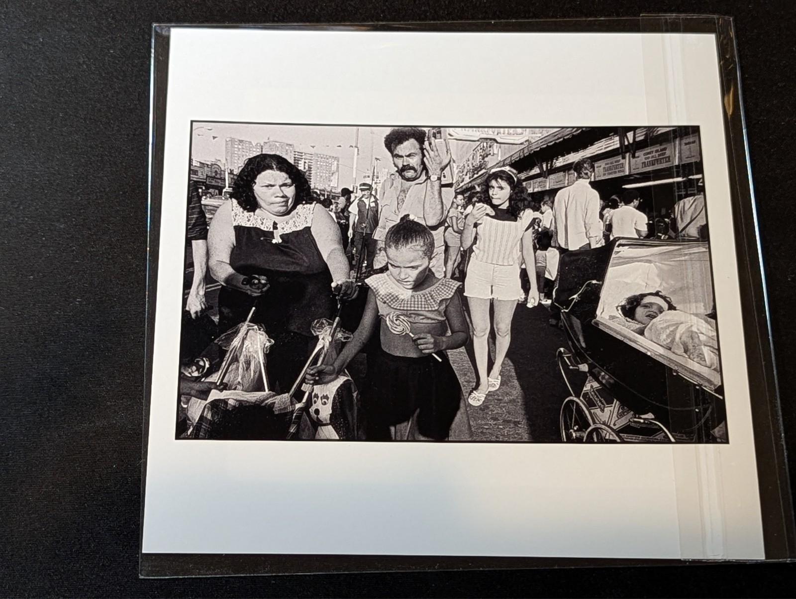 Bruce Gilden – Signed – Family, Coney Island, New York – Magnum 6″x6″