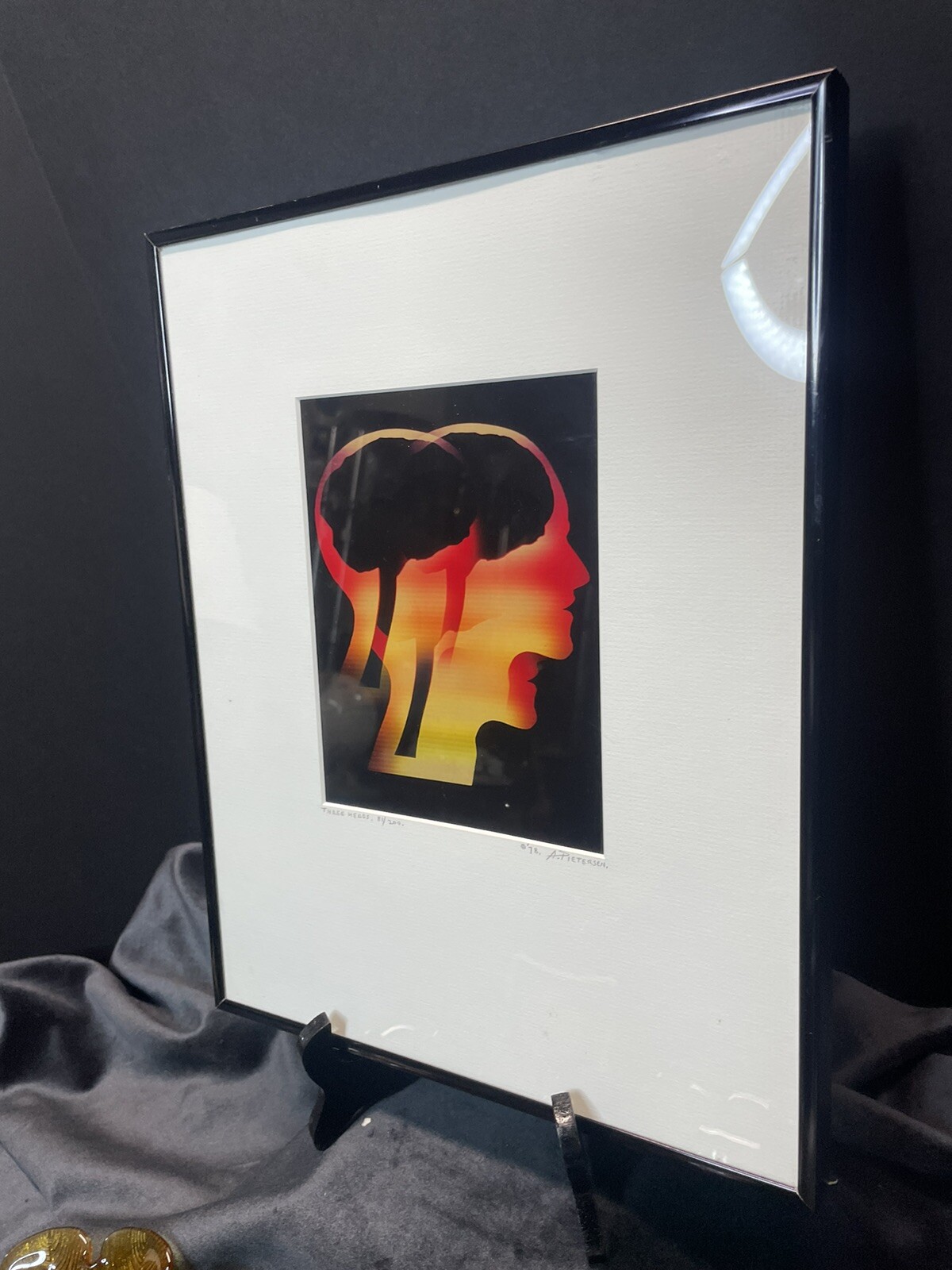 MCM Abstract 1978 VTG Alex Pietersen Signed Numbered Photo 81/200 “Three Heads”
