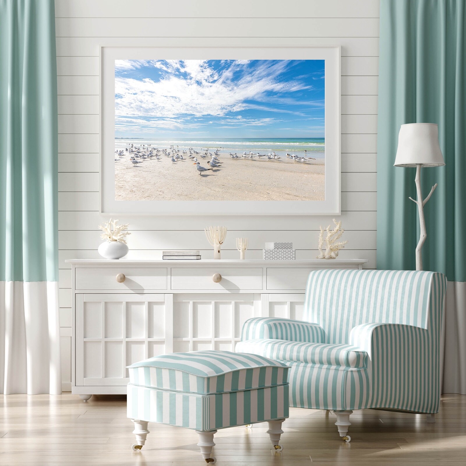 Birds on the Beach Photo, Siesta Key Photography Wall Art Beach House, Wildlife