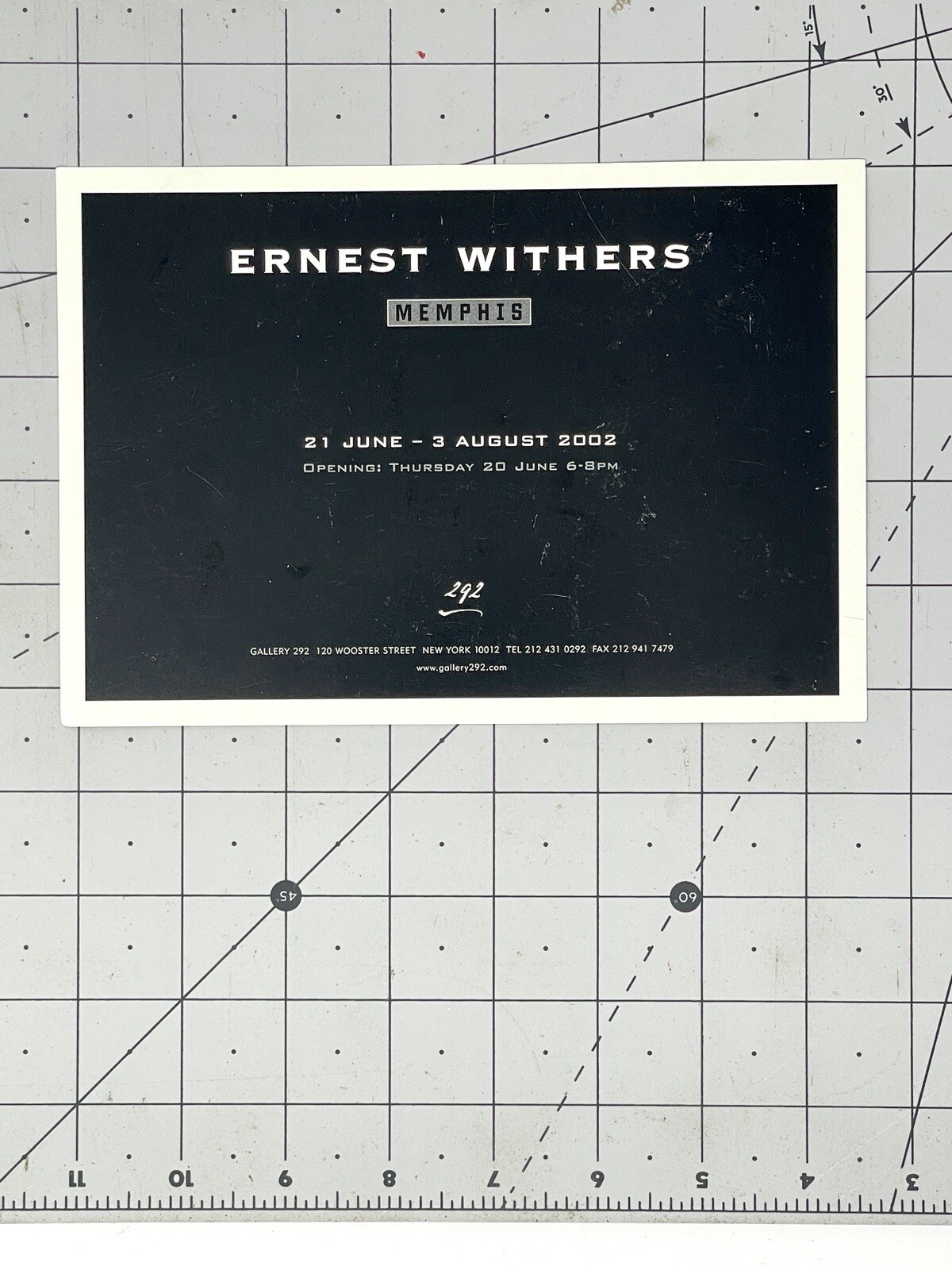 Ernest Withers (1922-2007) Art Show Announcement Card 2002 – Memphis