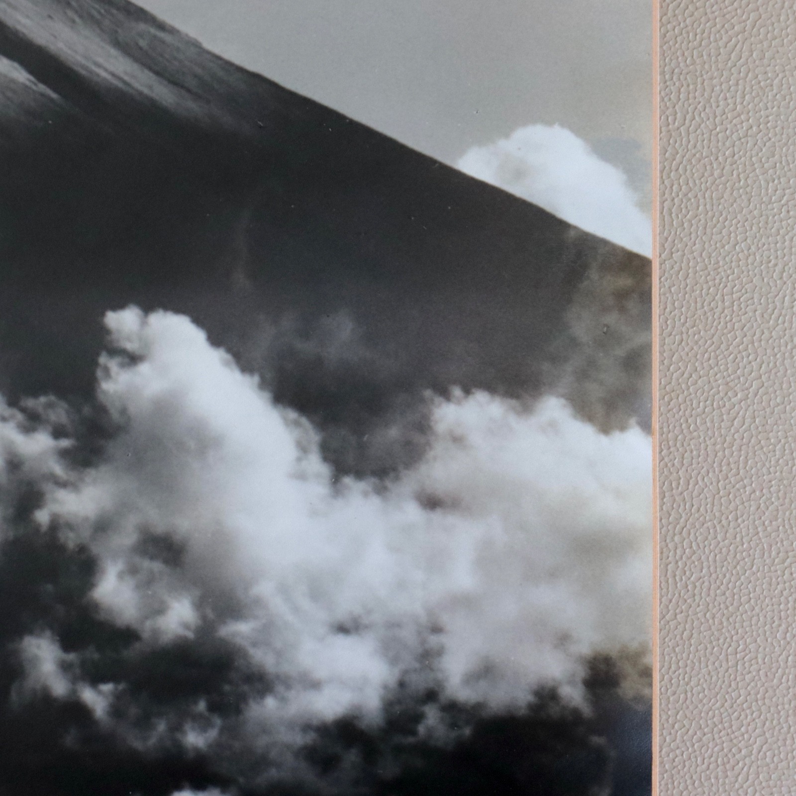 Large 1950s Photograph Mt Fuji Summer Koyo Okada Silver Gelatin Print Japan Vtg